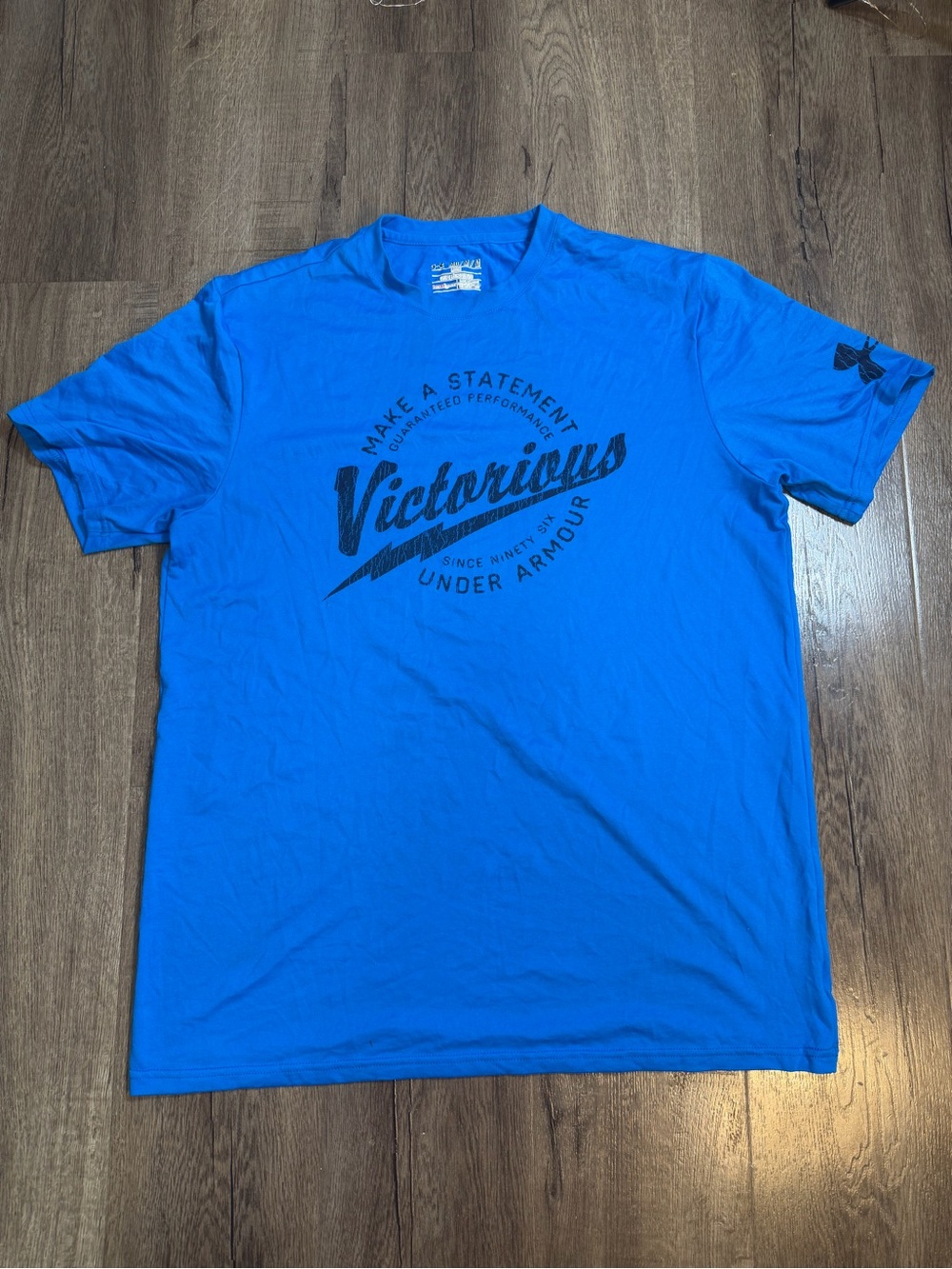 Under Armour Men's Bright Blue 'Victorious' Graphic Short Sleeve Tee